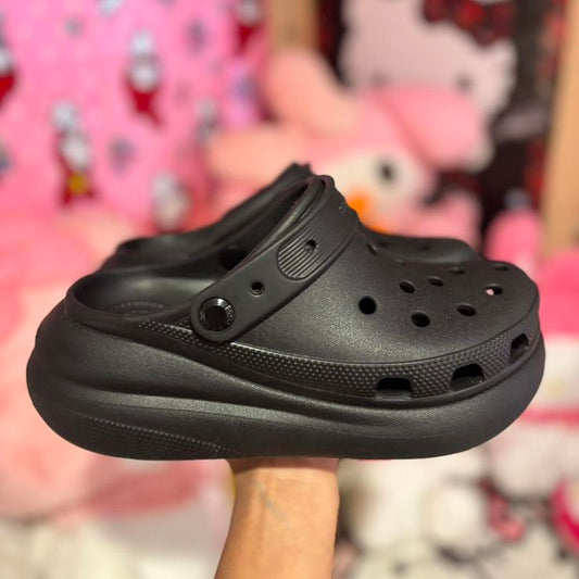 Crocs Classic Crush Clogs (Black)