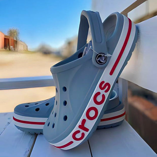 Crocs Bayaband Clogs (Grey-Candy)