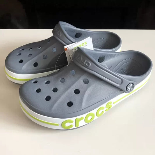 Crocs Bayaband Clogs (Grey Neon)