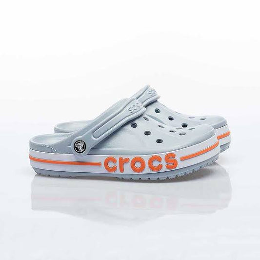 Crocs Bayaband Clogs (Grey Orange)