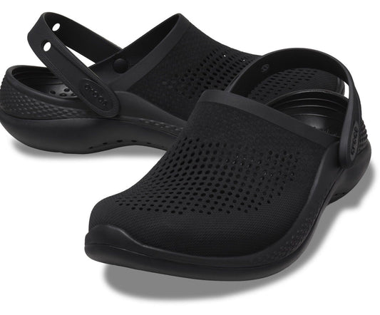 360 Crocs Literide Clogs (Core Black)