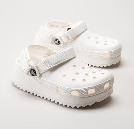 Crocs Classic Hiker Clogs (Triple White)