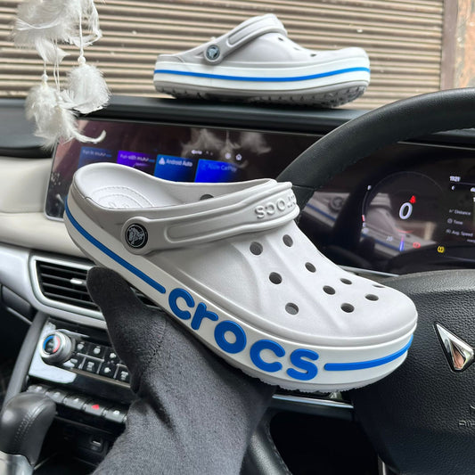 Crocs Bayaband Clogs (Grey-Blue)